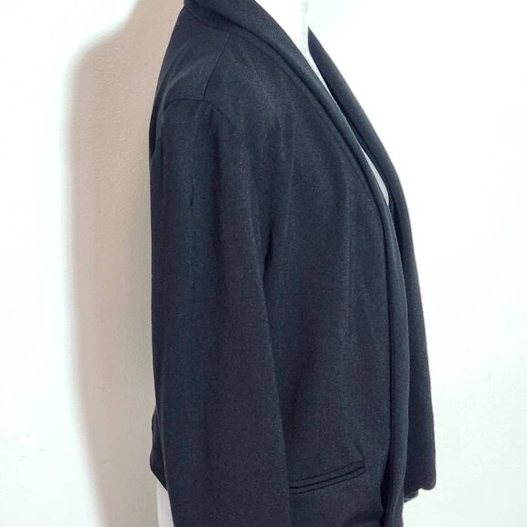 Chico's Black Knit Blazer Size Small Black Knit Open Jacket - Picture 4 of 8